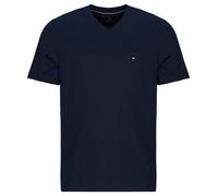 Tommy Hilfiger T-Shirt Manches Courtes Homme Essential Tee avec Col en V, Bleu (Desert Sky), S
