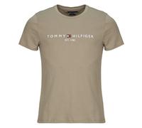 T-shirt hommes Tommy Hilfiger TOMMY LOGO TEE Beige EU S