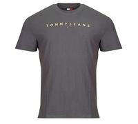 T-shirt hommes Tommy Jeans TJM REG LINEAR LOGO TEE EXT Gris EU M