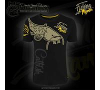T-shirt Hotspot Design Fishing Mania "Catfish" "size M"