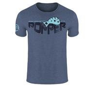 Hotspot Design Popper Short Sleeve T-shirt Bleu L Homme
