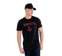 New Era Nba Regular Houston Rockets Short Sleeve T-shirt Noir L Homme