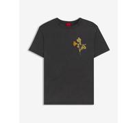 T-shirt HUGO Damacia manches courtes noir beige femme - M