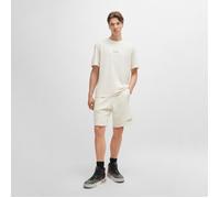 T-SHIRT HUGO DIQITEE BEIGE RELAXED AVEC GRANDS LOGOS AU DOS L