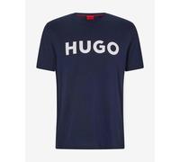 T-shirt HUGO Dulivio manche courte bleu foncé blanc - S