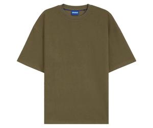 T-Shirt - HUGO - Nuwaffle 10268873 01 - Vert - Manches courtes - 87% coton, 13% polyamide M