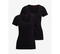 T-shirt HUGO Twin Basic manches courtes noir pur femme (2 unités) - S