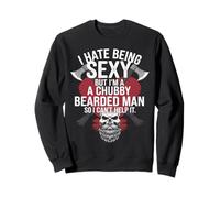 T-Shirt Humoristique avec Hache « I Hate Being Sexy » pour Homme Barbu Sweatshirt