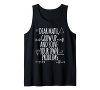 T-shirt humoristique avec inscription « Dear Math Solve Your Own Problems » Débardeur