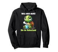 T-Shirt Humoristique avec Inscription en Allemand Schildkröte Hetz Mich Nicht Sweat à Capuche