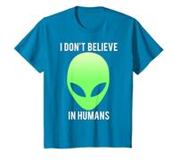 T-shirt humoristique avec inscription « I don't believe in humans » T-Shirt