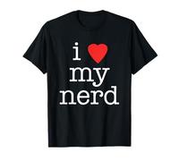T-shirt humoristique avec inscription « I Love My Nerd » T-Shirt