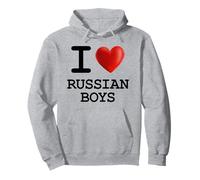 T-Shirt Humoristique avec Inscription « I Love Russian Boys » Sweat à Capuche