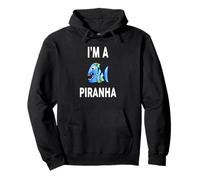 T-Shirt Humoristique avec Inscription « I'm A Piranha » Sweat à Capuche