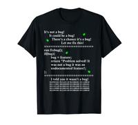 T-shirt humoristique avec inscription « It's not a bug it's a feature programming » T-Shirt