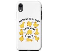 T-Shirt Humoristique avec Inscription « My Ducks Don't Even Know What a Row is » Coque pour iPhone XR