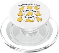 T-Shirt Humoristique avec Inscription « My Ducks Don't Even Know What a Row is » PopSockets PopGrip pour MagSafe