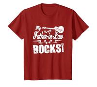 T-shirt humoristique avec inscription « My Father-in-Law Rocks » - Guitar Rock n Roll T-Shirt