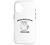 T-Shirt Humoristique avec Inscription « Please Don't Eat Me, I Love You » Coque pour iPhone 16