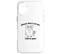 T-Shirt Humoristique avec Inscription « Please Don't Eat Me, I Love You » Coque pour iPhone 16 Plus