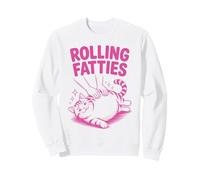 T-Shirt Humoristique avec Inscription « Rolling Fat Cat Meme » Sweatshirt