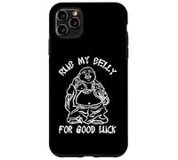 T-Shirt Humoristique avec Inscription « Rub My Belly for Good Luck » Coque pour iPhone 11 Pro Max