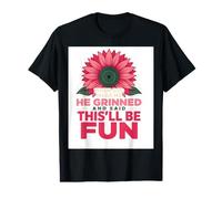 T-Shirt Humoristique avec Inscription « When God Made Me He This'll Be Fun » T-Shirt Graphique avec Valeur