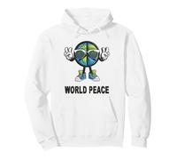 T-Shirt Humoristique avec Inscription « World Peace on Earth » Sweat à Capuche