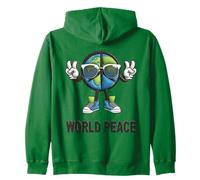 T-Shirt Humoristique avec Inscription « World Peace on Earth » Sweat à Capuche