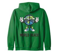 T-Shirt Humoristique avec Inscription « World Peace on Earth » Sweat à Capuche