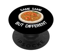 T-Shirt Humoristique avec Plaque thaïlandaise « Same Same But Different » PopSockets PopGrip Adhésif