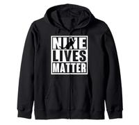 T-Shirt Humoristique Cat Lives Matter Nine Lives Matter 9 Lives Matter Sweat à Capuche
