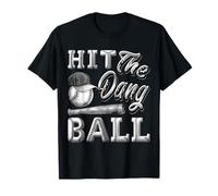 T-shirt humoristique de baseball - Hit The Dang Ball - Cadeaux de sport T-Shirt