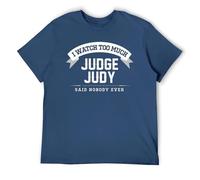 T-shirt humoristique en coton pour homme, Too Much TV Judge Sarcastic, Style marine, XXL