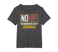T-Shirt Humoristique en neurobiologie pour étudiant T-Shirt, Femme Grandes Tailles, Chiné Foncé, 1X