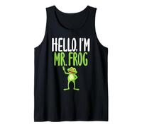 T-Shirt Humoristique « Hello I'm Mr Frog » pour Les Amateurs de Grenouilles Débardeur