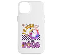 T-Shirt Humoristique I'm Here for The Boos Ghost Drinking Wine Coque pour iPhone 14 Plus