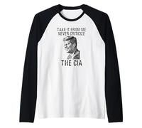 T-Shirt Humoristique JFK CIA Conspiracy Manche Raglan