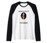 T-Shirt Humoristique Marquis De Lafayette is My Homeboy Manche Raglan