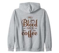 T-Shirt Humoristique « My Blood Type is Coffee » Sweat à Capuche
