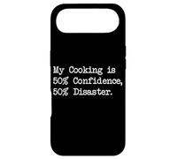 T-Shirt Humoristique My Cooking is 50% Confidence 50% Disaster Coque pour iPhone Air