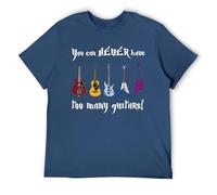 T-shirt humoristique pour amoureux de la musique « You Can Never Have Too Many Guitars », Style marine, 4XL