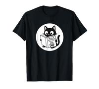 T-Shirt Humoristique pour Amoureux du Livre World Domination for Cats T-Shirt