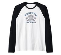 T-Shirt Humoristique pour diplômés Murphy's Law School Manche Raglan