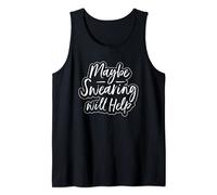 T-shirt humoristique pour femme « Workout Maybe Swearing Will Help » Débardeur