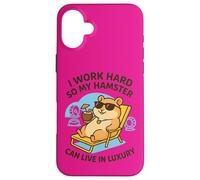 T-Shirt Humoristique pour Hamster « My Hamster Can Live in Luxury Kids » Coque pour iPhone 16 Plus