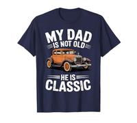 T-shirt humoristique pour homme avec inscription « My Dad Is Classic Vintage Car Design Fathers » T-Shirt