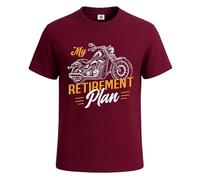 T-shirt humoristique pour homme avec inscription « My Retirement Plan-A Motorcycle », T-shirt marron, XXL