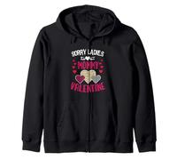 T-Shirt Humoristique pour la Saint-Valentin « Sorry Ladies Mommy is My Valentine » Sweat à Capuche