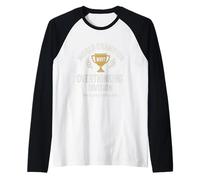 T-shirt humoristique Trophée Champion Trophée Meme Anxiété Humour Manche Raglan